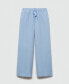 Фото #2 товара Women's Linen Wide-leg Pants