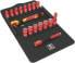 Фото #2 товара Wera 8100 SB VDE 1 - Socket set - 17 pc(s) - Black,Red - Ratchet handle - 1 pc(s) - 3/8"