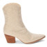 Фото #1 товара COCONUTS by Matisse Hazel Rhinestone Pull On Pointed Toe Booties Womens Beige Ca