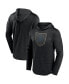 Фото #1 товара Men's Heather Black Army Black Knights Transitional Hoodie T-shirt