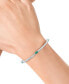 ფოტო #2 პროდუქტის EFFY® Emerald (3/4 ct. t.w.) & Diamond (1/2 ct. t.w.) Tennis Bracelet in Sterling Silver