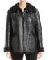 Max Studio Leatherette Zip Front Jacket Women's