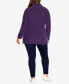 ფოტო #4 პროდუქტის Plus Size Polar Fleece Pocket Tunic Top