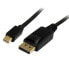 Фото #2 товара StarTech.com 2m (6ft) Mini DisplayPort to DisplayPort 1.2 Cable - 4K x 2K UHD Mini DisplayPort to DisplayPort Adapter Cable - Mini DP to DP Cable for Monitor - mDP to DP Converter Cord - 2 m - mini DisplayPort - DisplayPort - Male - Male - 3840 x 2400 pixels
