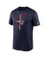Men's Navy New England Patriots Legend Icon Performance T-shirt