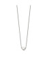 Фото #2 товара Chisel heart 16.5 inch Cable Chain Necklace