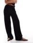 Vero Moda textured jersey split leg trouser co-ord in black Черный, M - EU 38 - фото #3