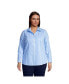Фото #2 товара Plus Size Wrinkle Free No Iron Button Front Shirt