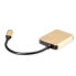 ROLINE 12.02.1120 - Wired - USB 3.2 Gen 1 (3.1 Gen 1) Type-C - Gold - 3840 x 2160 pixels