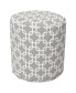 Фото #1 товара Links Ottoman Round Pouf with Removable Cover 16" x 17"