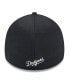 Фото #3 товара Men's Black Los Angeles Dodgers 2024 Clubhouse 39THIRTY Flex Fit Hat