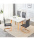 Foldable desk & chair set with modern design