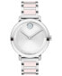 ფოტო #1 პროდუქტის Women's Swiss Bold Evolution 2.0 Blush Ceramic & Stainless Steel Bracelet Watch 34mm