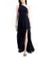 One-Shoulder Chiffon Gown