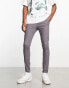 ASOS DESIGN spray on chinos in charcoal