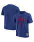 Фото #1 товара Darius Rucker Men's Collection by Heather Royal Chicago Cubs Cooperstown Collection Washed T-Shirt