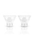 Raye Gem Crystal Martini Glasses, Set of 2, 7.5 Oz