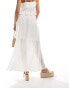 Фото #3 товара Stradivarius STR maxi skirt in white