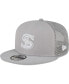 Men's Gray Chicago White Sox 2023 On-Field Batting Practice 9FIFTY Snapback Hat Серый - фото #1