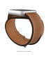 Фото #2 товара Unisex Air 4 Brown Leather Double Wrap Strap