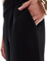 JDY button detail wide leg dad trousers in black Черный, S L34 - фото #2