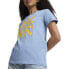 Фото #3 товара Puma Novelty Sun Graphic Crew Neck Short Sleeve T-Shirt Womens Blue Casual Tops