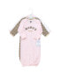 Baby Girls Cotton Gowns, Leopard Mamas Mini