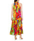 Фото #2 товара Women's Printed Halter Maxi Dress