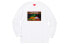 Фото #1 товара Supreme SS19 Needlepoint Patch L/S Top White 套头打底长袖T恤 男女同款 白色 / Топ Supreme SS19 Needlepoint Patch LS Top White T SUP-SS19-330