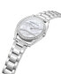 ფოტო #2 პროდუქტის Women's Dress Silver-Tone Stainless Steel Bracelet Watch 33.8mm