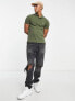 Polo Ralph Lauren icon logo slim fit pique polo in dark green