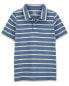 Фото #1 товара Kid Striped Jersey Polo Shirt 4