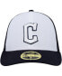 ფოტო #2 პროდუქტის Men's White, Navy Cleveland Guardians 2023 On-Field Batting Practice Low Profile 59FIFTY Fitted Hat