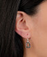 ფოტო #3 პროდუქტის Crystal Geometric Drop Earrings in Sterling Silver, Created for Macy's