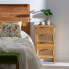 Nightstand HONEY Natural Paolownia wood MDF Wood 40 x 30 x 77,5 cm