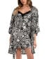 ფოტო #4 პროდუქტის Women's Rylie Printed Satin Robe