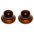 Фото #1 товара Allparts Bell Knobs to 11 Amber
