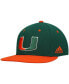 ფოტო #1 პროდუქტის Men's Green and Orange Miami Hurricanes On-Field Baseball Fitted Hat