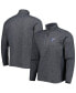 ფოტო #2 პროდუქტის Men's Heathered Charcoal St. Louis Blues Course Quarter-Zip Jacket
