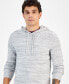 Men's Solid Marled Hooded Sweater, Created for Macy's