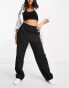 Topshop pinseam tailored jogger in black