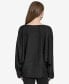 ფოტო #2 პროდუქტის Women's Textured Dolman-Sleeve Cuffed Blouse