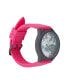 Women's Quartz Matte Fuchsia Silicone Strap Analog Watch 38mm