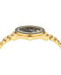 ფოტო #2 პროდუქტის Men's Swiss Gold Ion Plated Stainless Steel Bracelet Watch 42mm