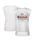 Фото #2 товара Women's White Los Angeles Rams Super Bowl LVI Champions Burst Muscle Sleeveless T-shirt