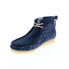 Фото #7 товара Clarks Wallabee Boot 26169152 Mens Blue Suede Lace Up Chukkas Boots
