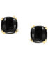 ფოტო #3 პროდუქტის EFFY® Onyx Stud Earrings in 14k Gold