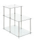 Фото #1 товара Журнальный столик Convenience Concepts designs2Go Classic Glass 2 Step Chairside End Table