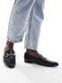 & Other Stories loafers with buckle detail in black