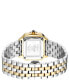 ფოტო #3 პროდუქტის Women's Milan Swiss Quartz Two-Tone Stainless Steel Bracelet Watch 27.5mm